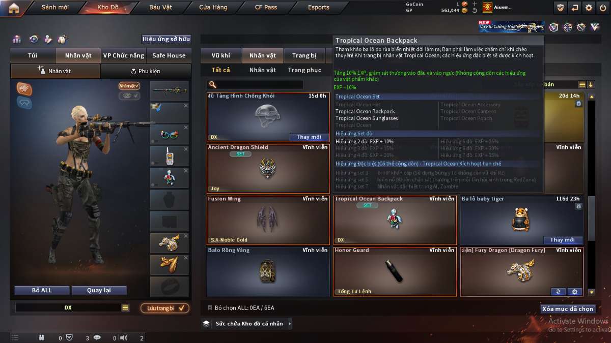shop acc cf uy tin gia re